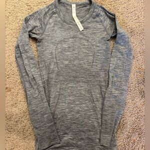 Lululemon swiftly tech long sleeve gray
